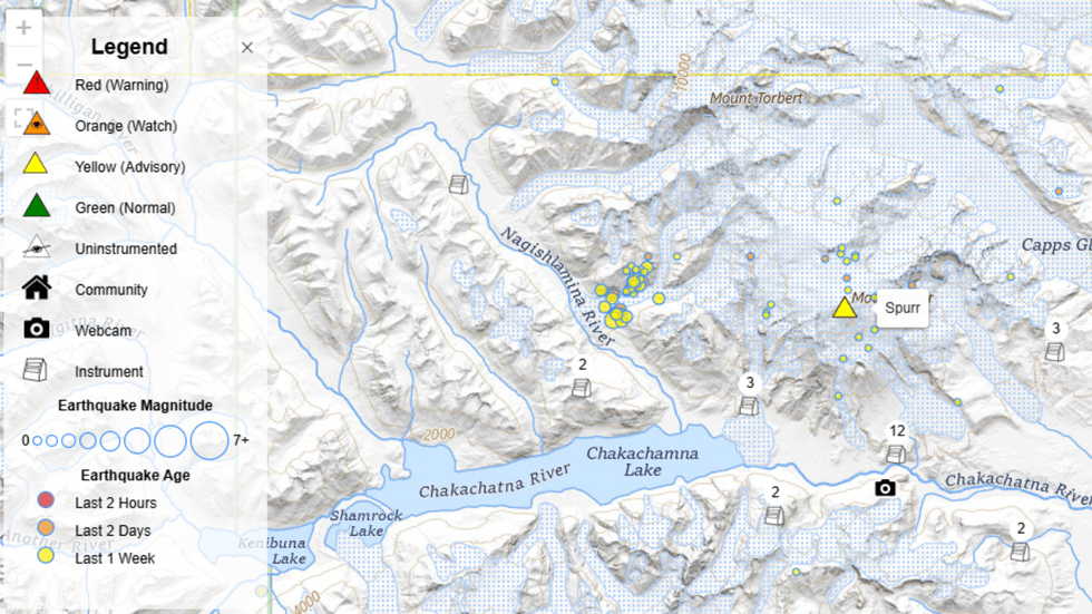 A map from the AVO