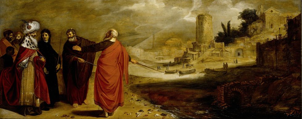Aaron Changing the Water of the River into Blood by Jan Symonsz Pynas