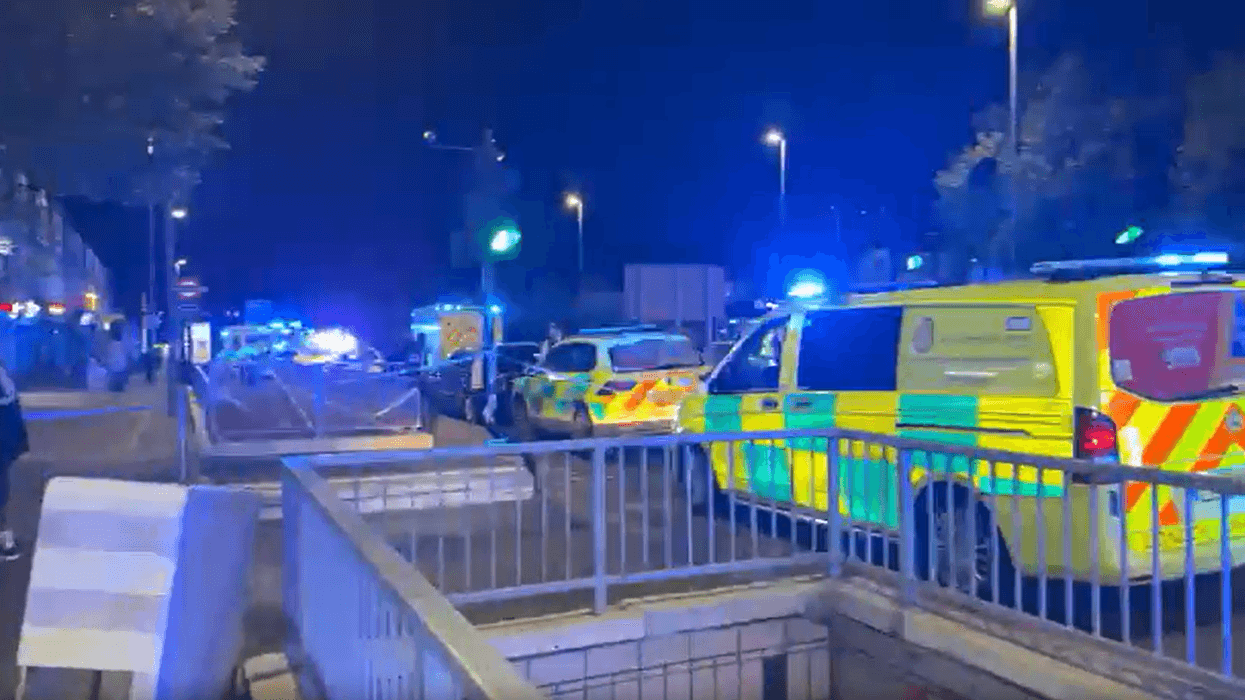 Ambulances on Woodford Avenue