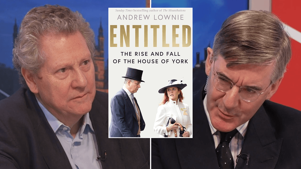 Andrew Lownie and Jacob Rees-Mogg