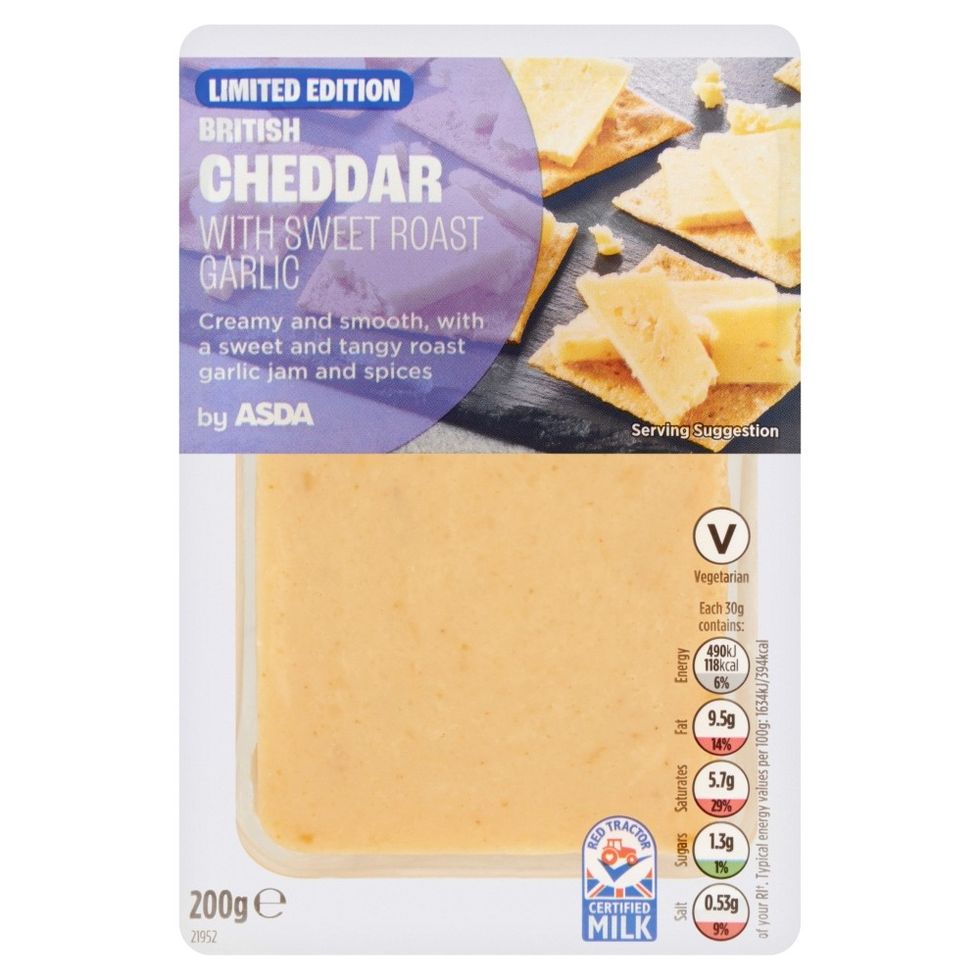 Asda's Limited-edition British Cheddar with Sweet Roast Garlic