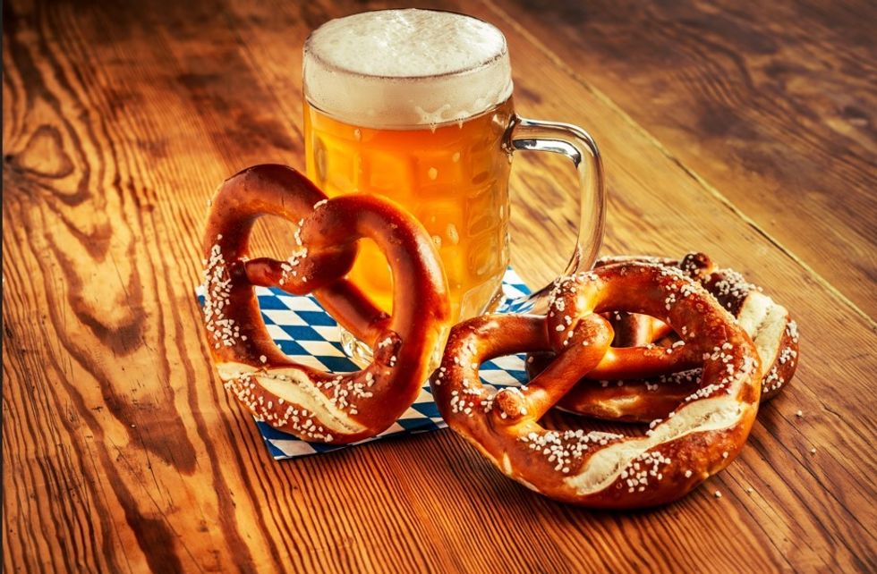 Beer and pretzel Oktoberfest