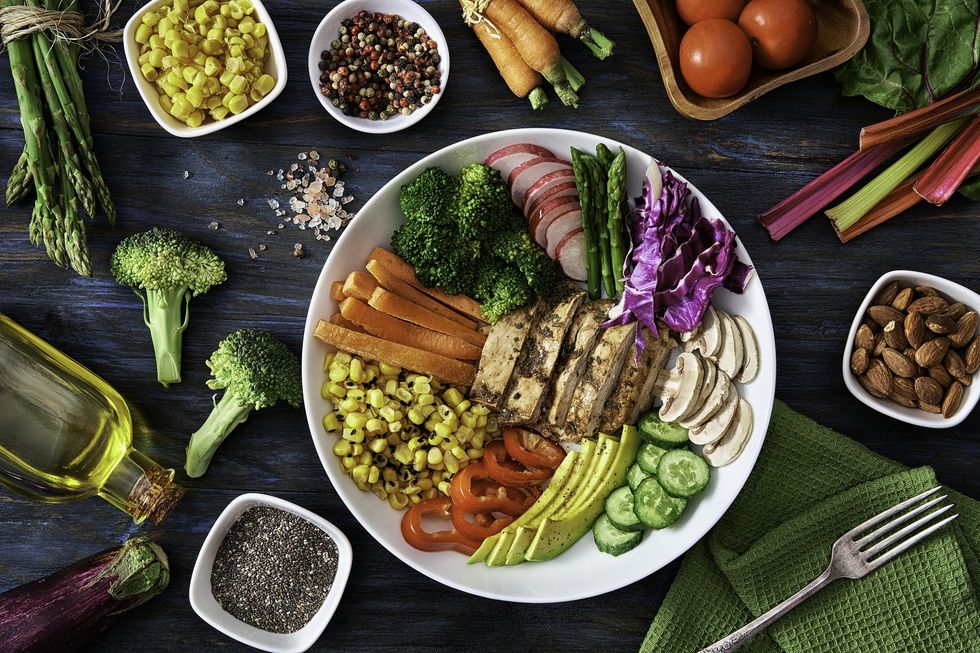 Bowl of healthy food