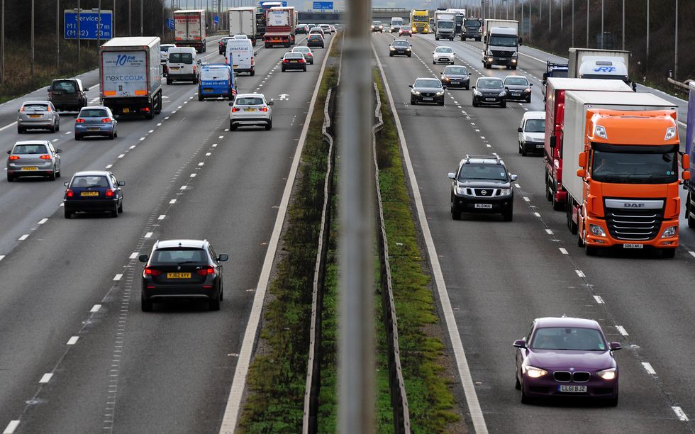 Busy motorway