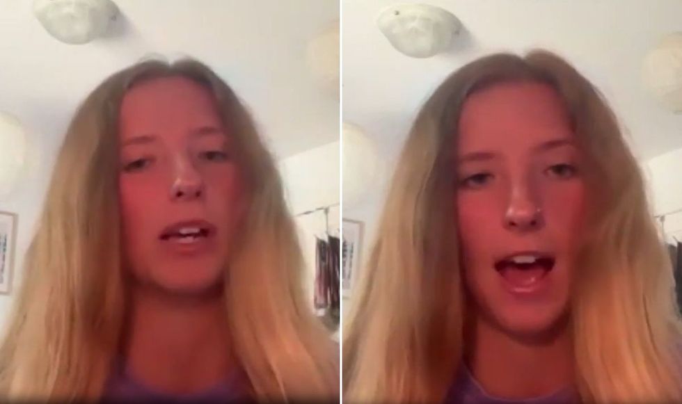 Caroline Hill competed alongside transgender athlete Sadie Schreiner