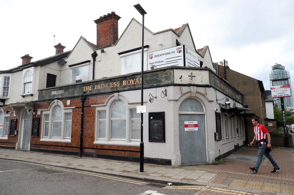 Closed down pub