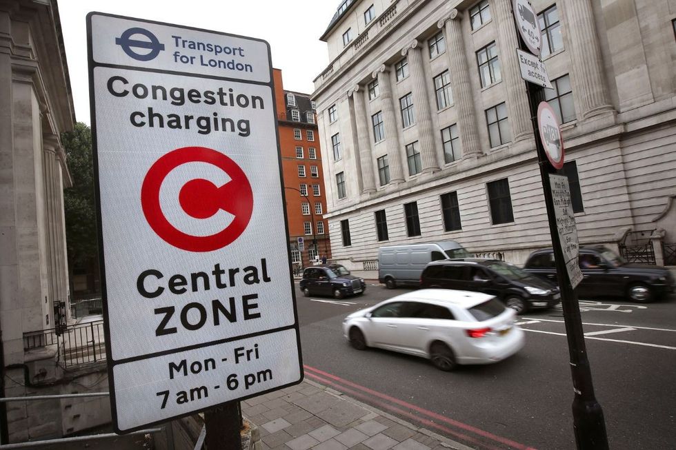 Congestion Charge sign in London