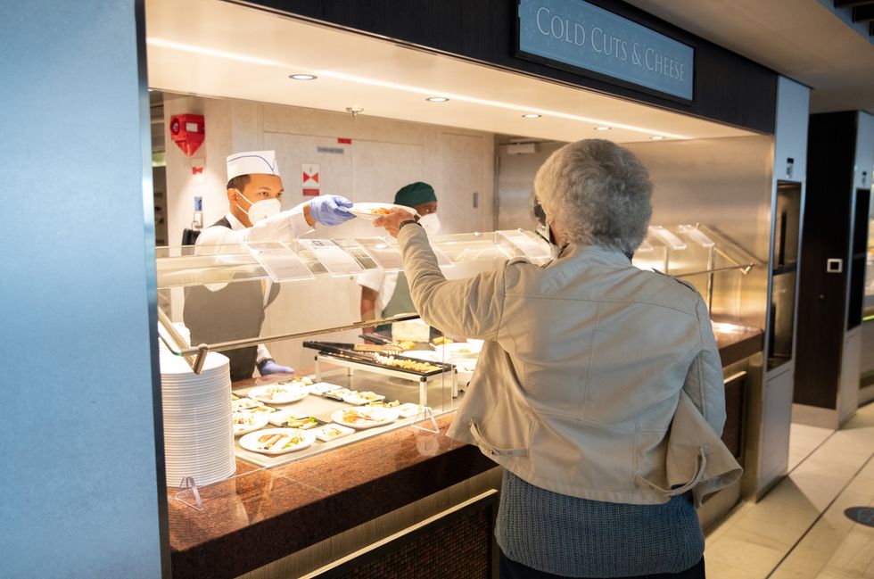 Cruise ship buffet
