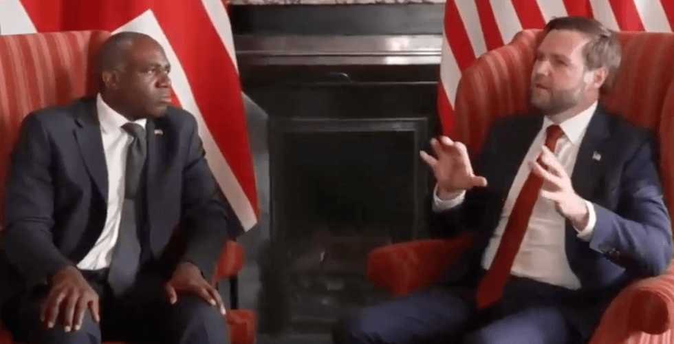 David Lammy and JD Vance