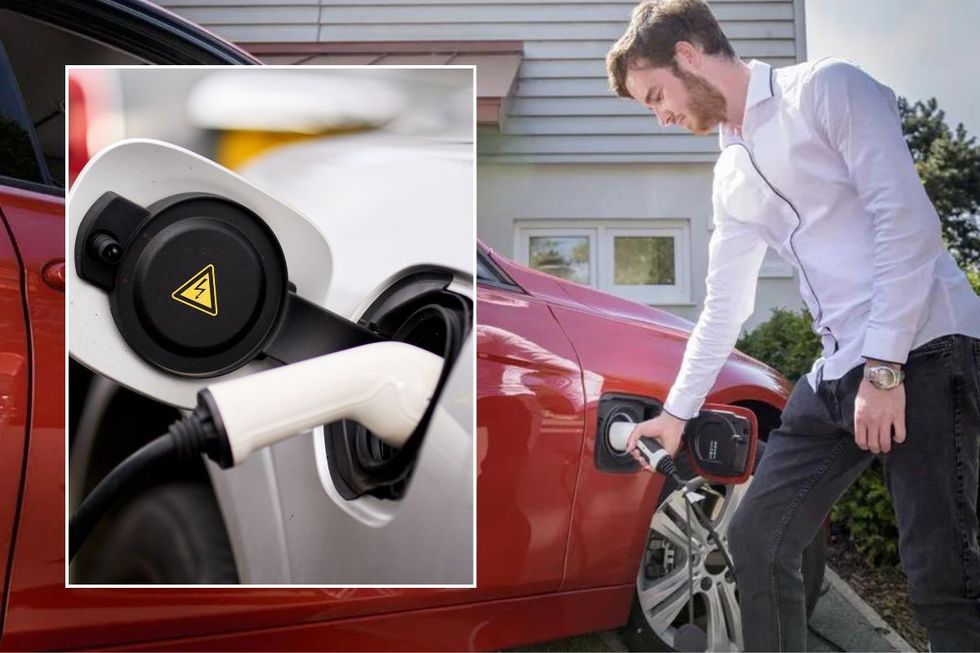Electric cars charging