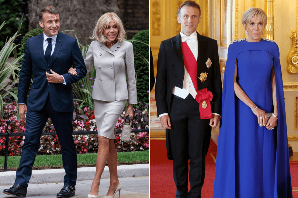 Emmanuel and Brigitte Macron