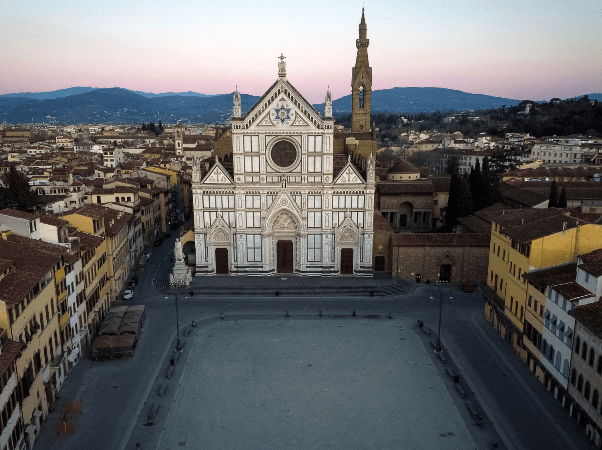 Empty courtyard in Florence