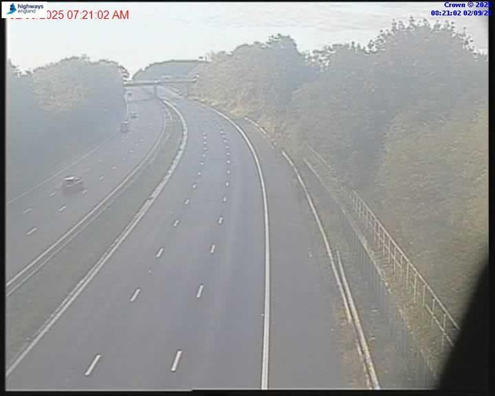 Empty M6 motorway