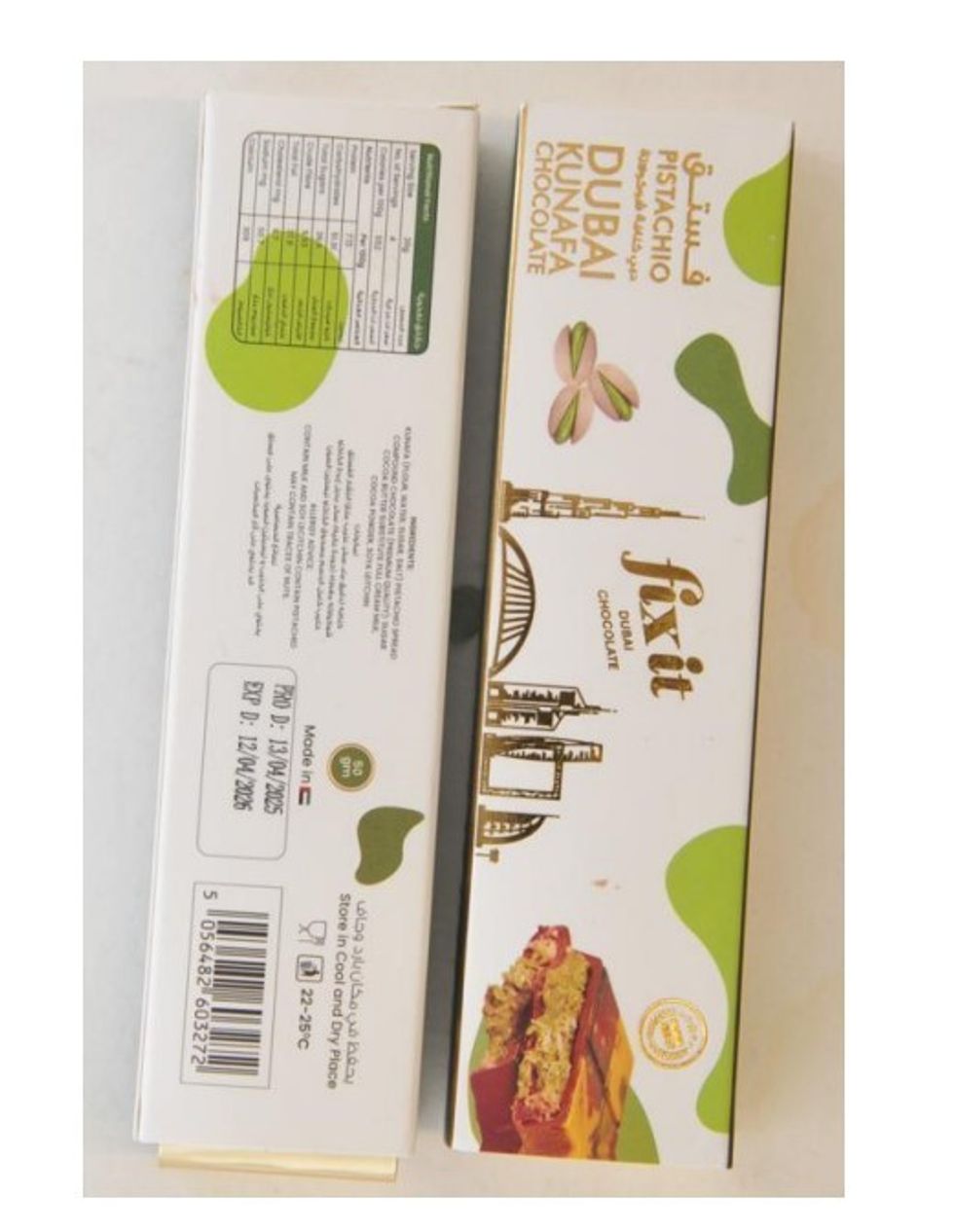 Fix it Dubai Kunafa Chocolate 50g