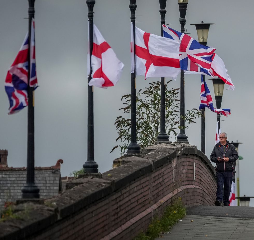 Flags flying in the UK