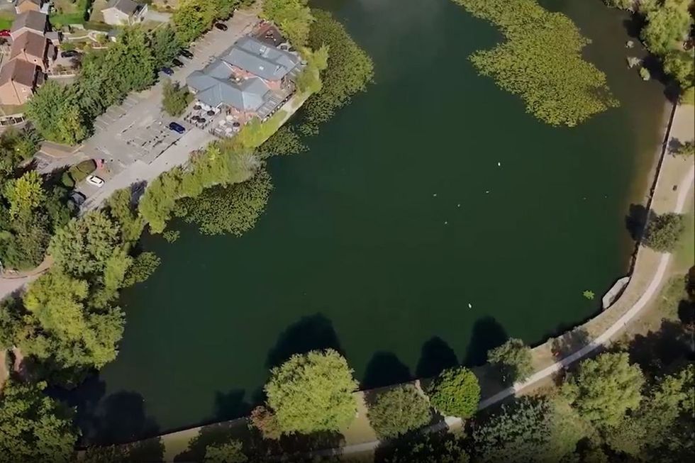 Footage from the popular lake in Derbyshire