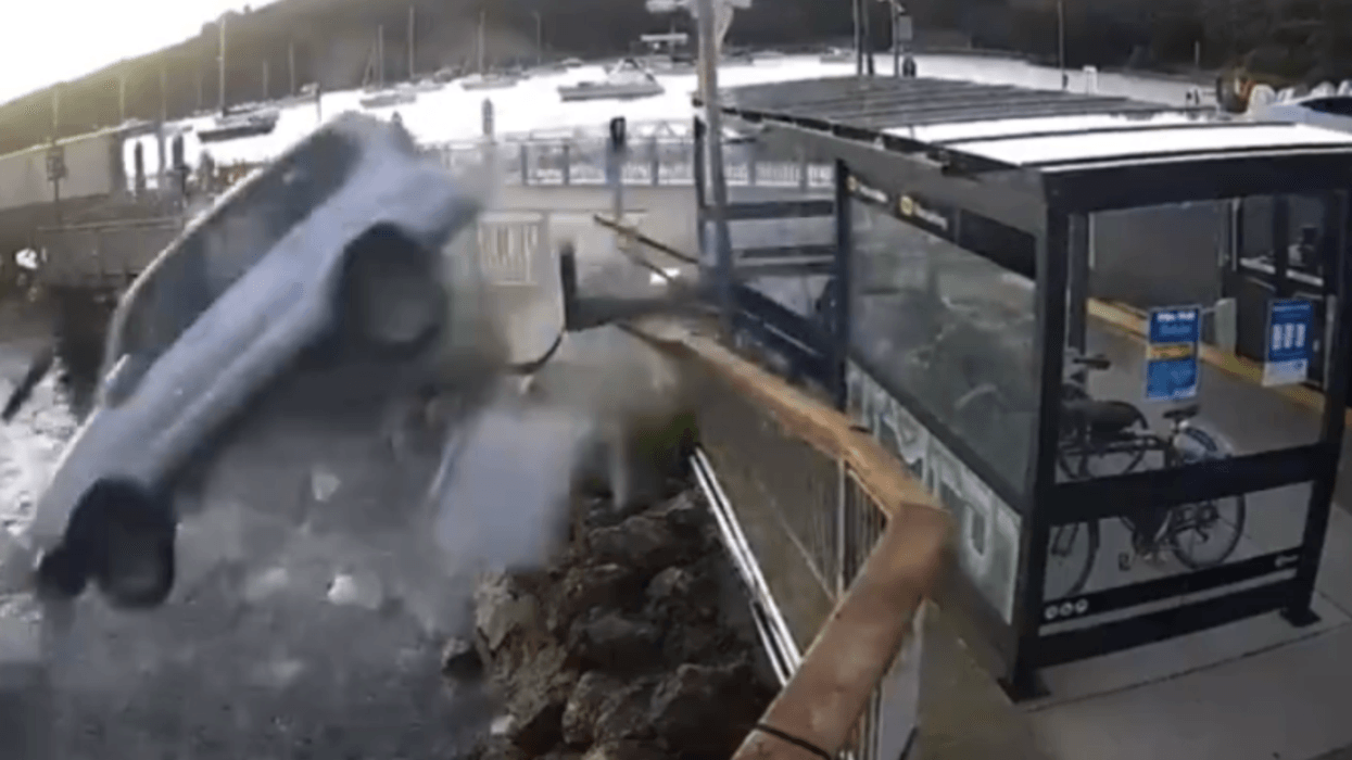 Footage of crash