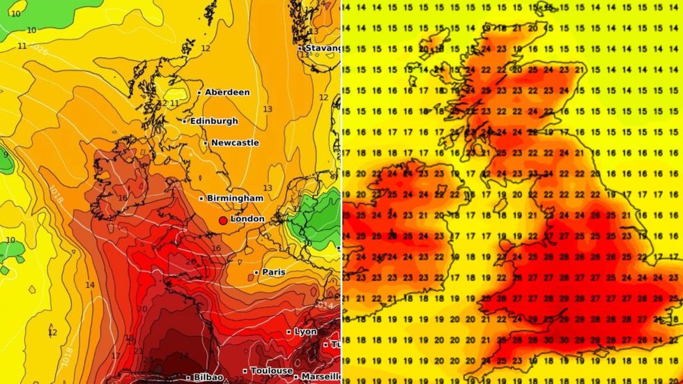 Hot weather maps