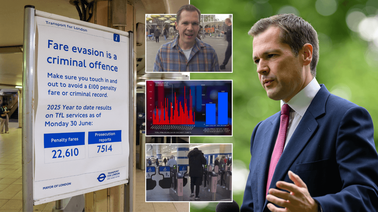 Tube fare-dodger fines surge in month after Robert Jenrick exposed 'lawless' free-riders