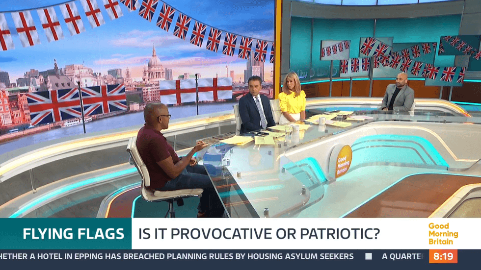 ITV GMB: A debate about St George's flags caused uproar on Tuesday\u200b