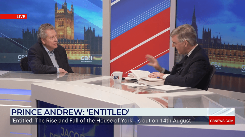 Jacob Rees-Mogg and Andrew Lownie