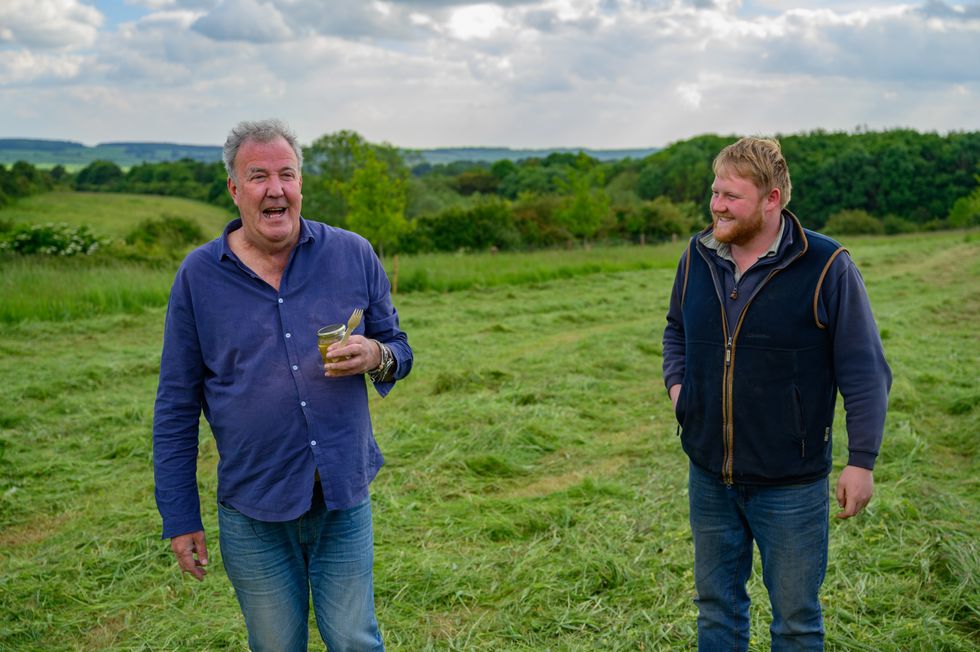 Jeremy Clarkson and Kaleb Cooper in series four of Clarkson's Farm