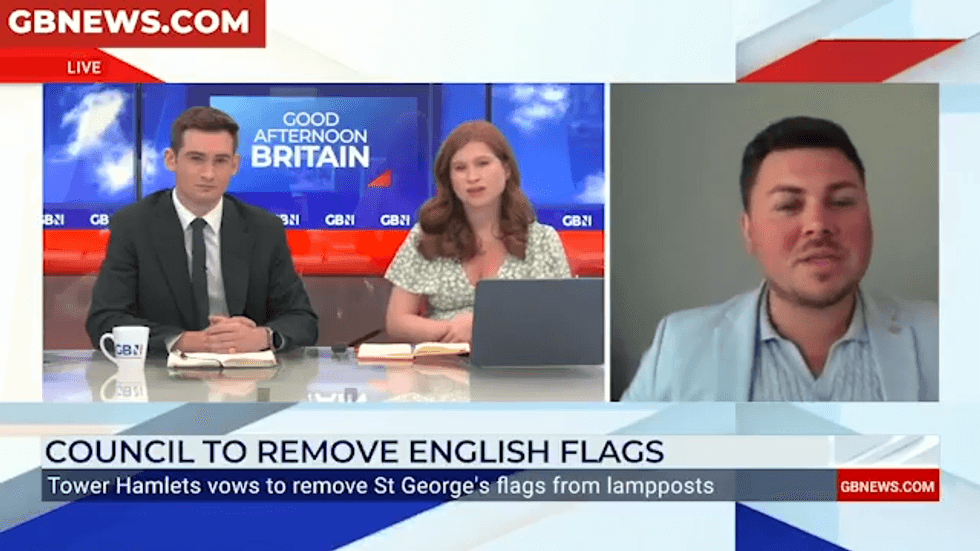 Kane Blackwell joined Tom Harwood and Emily Carver on GB News\u200b