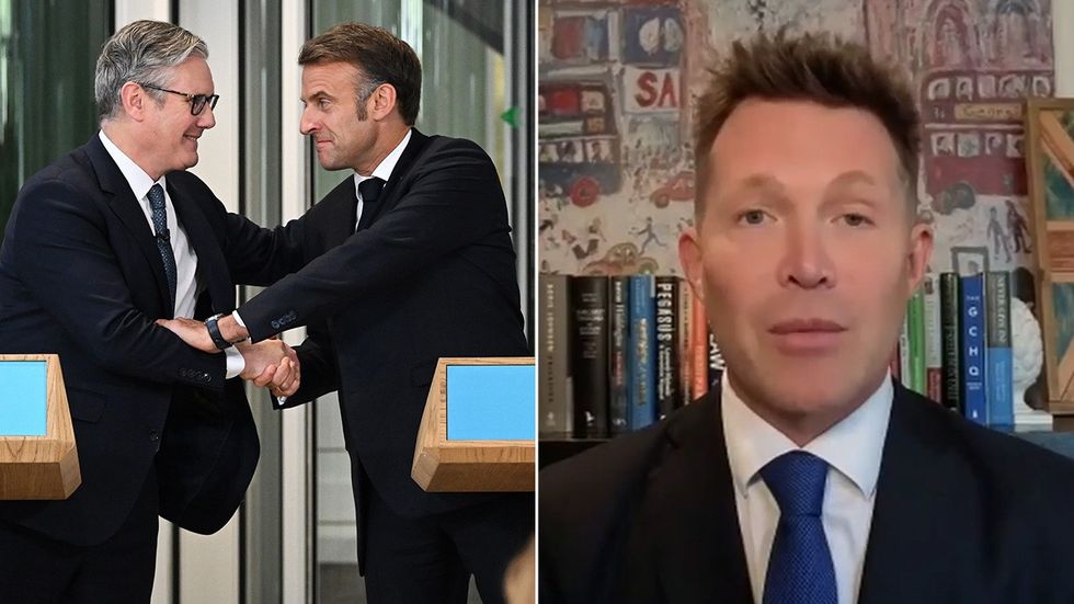 Keir Starmer, Emmanuel Macron, David Haigh