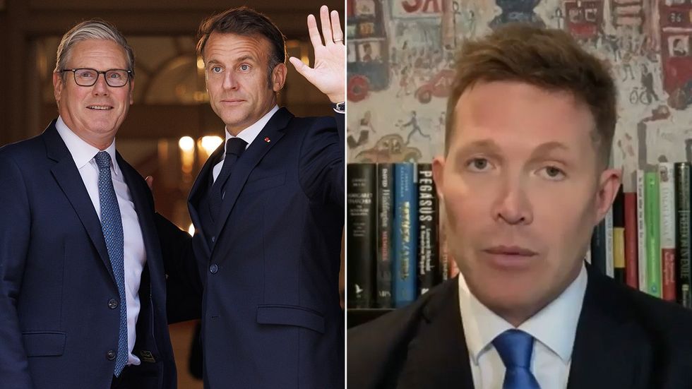 Keir Starmer, Emmanuel Macron, David Haigh