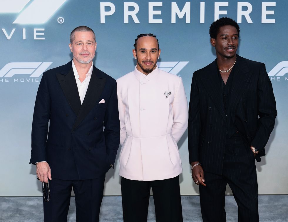 Lewis Hamilton Brad Pitt F1 The Movie