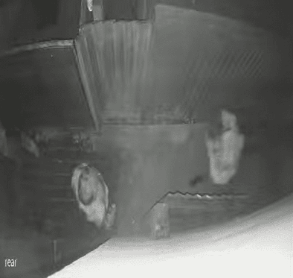 Lloyd can be seen approaching the victim