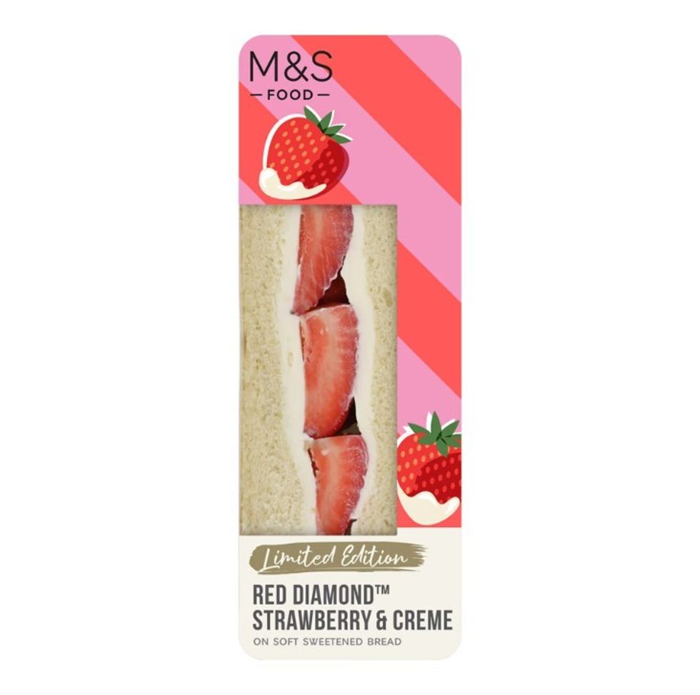 M&S' Red Diamond Strawberry and Creme Sandwich