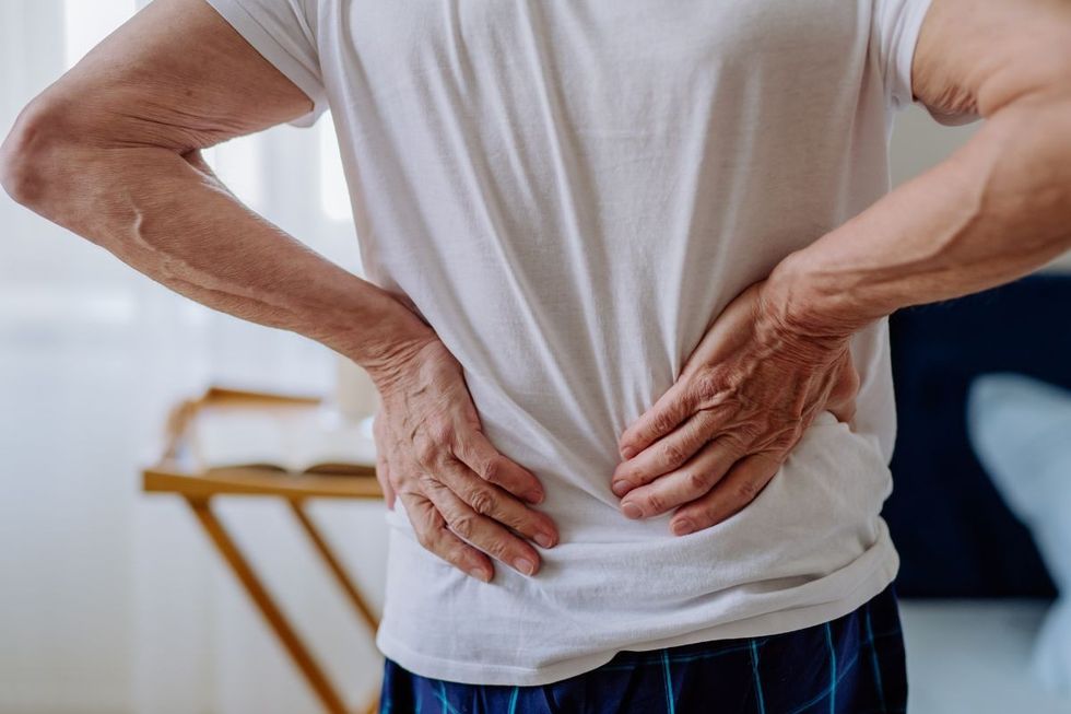 Man with back pain