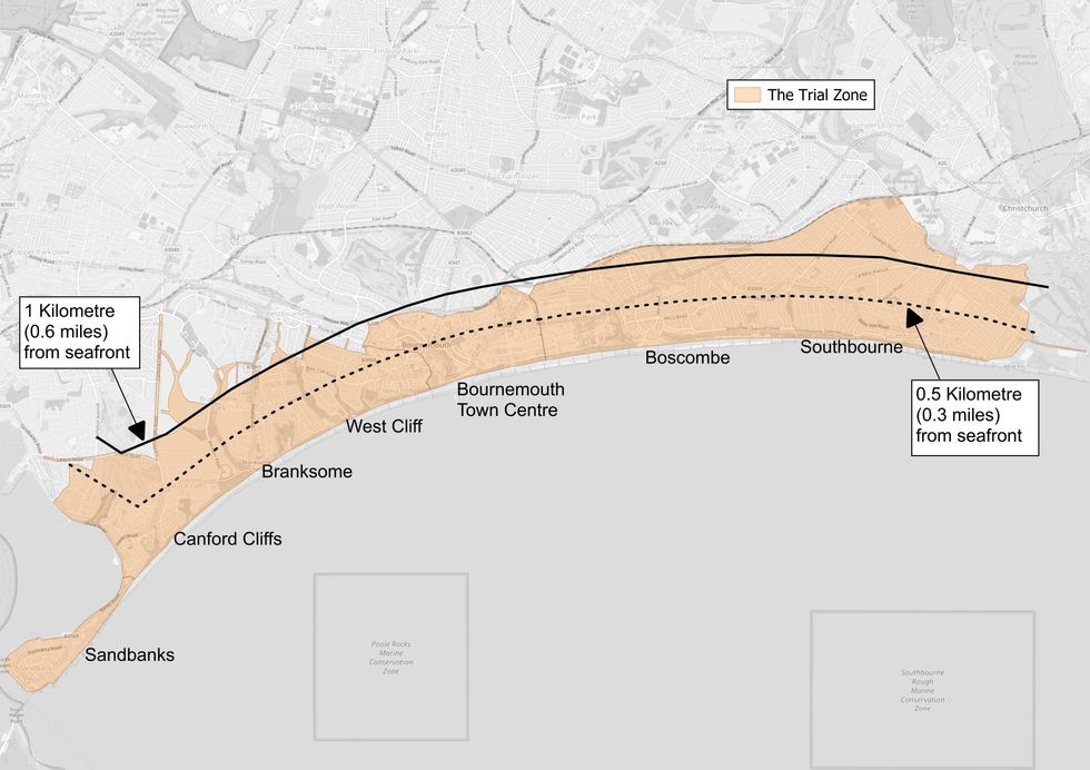 Map of enforcement area