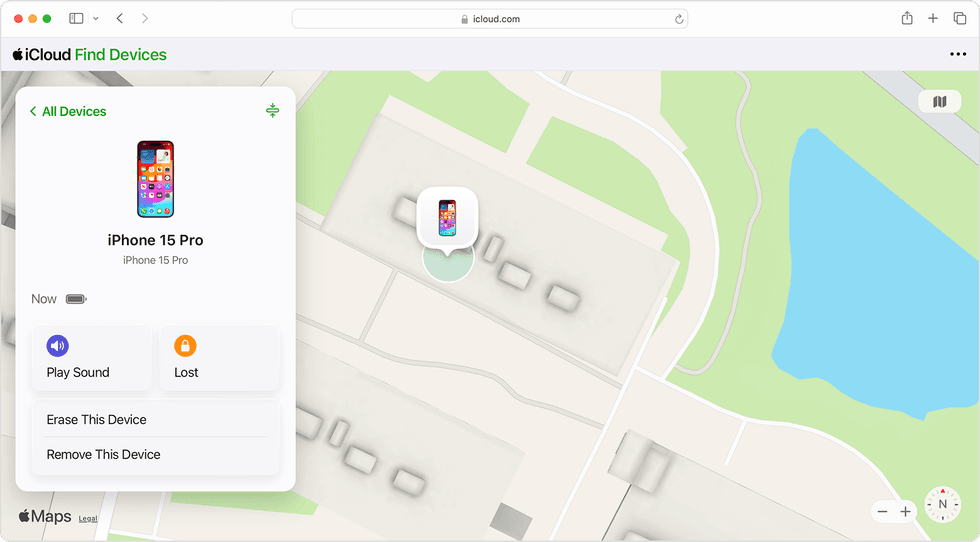 Mark As Lost in Find My