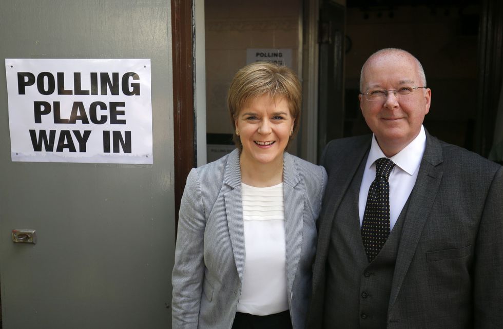 Nicola Sturgeon and Peter Murrell