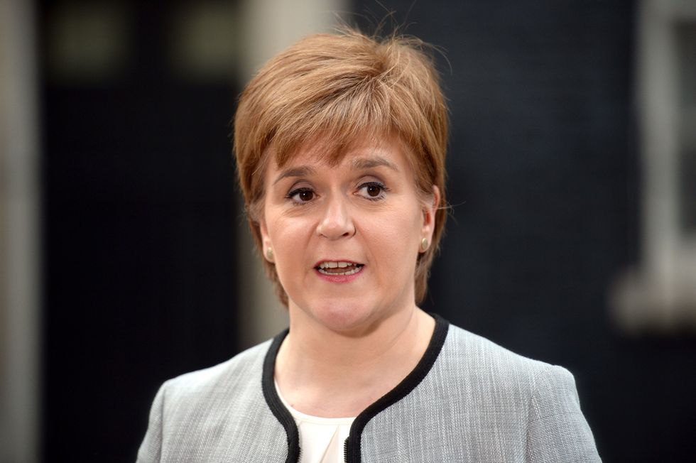 Nicola Sturgeon outside No10, Downing Street