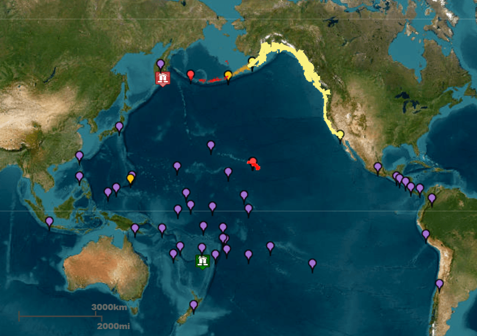 NOAA tsunami warning