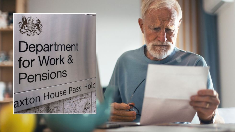 Older man and DWP