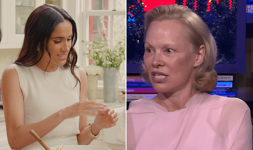Pamela Anderson and Meghan Markle