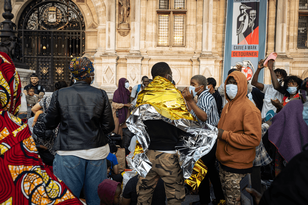 Paris migrants