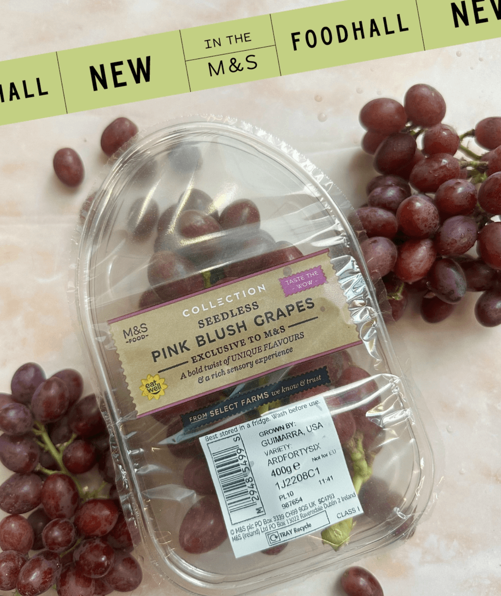 Pink blush grapes