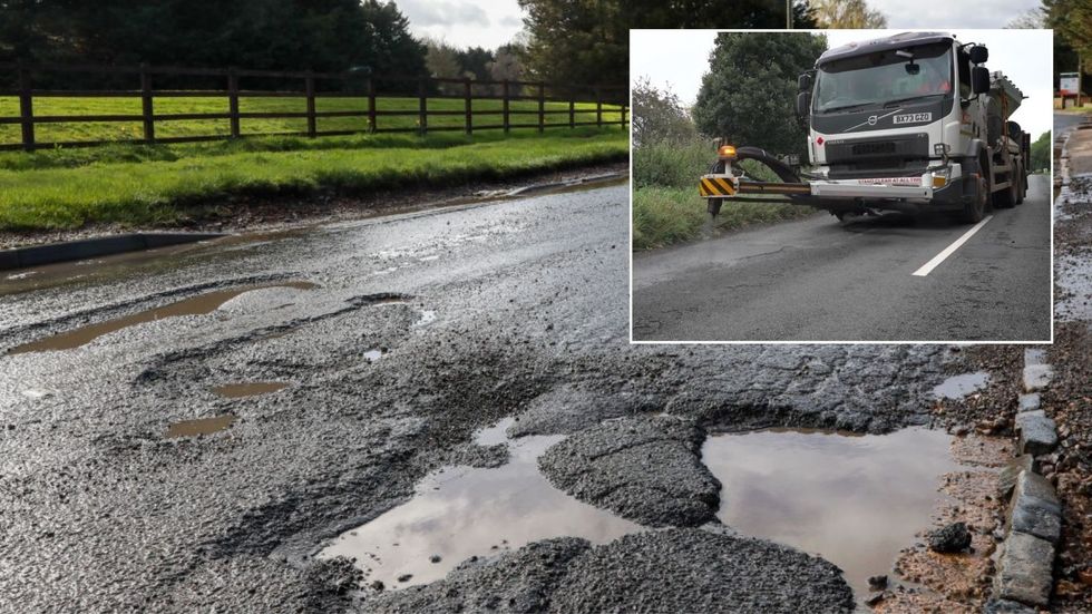 Potholes in Slough