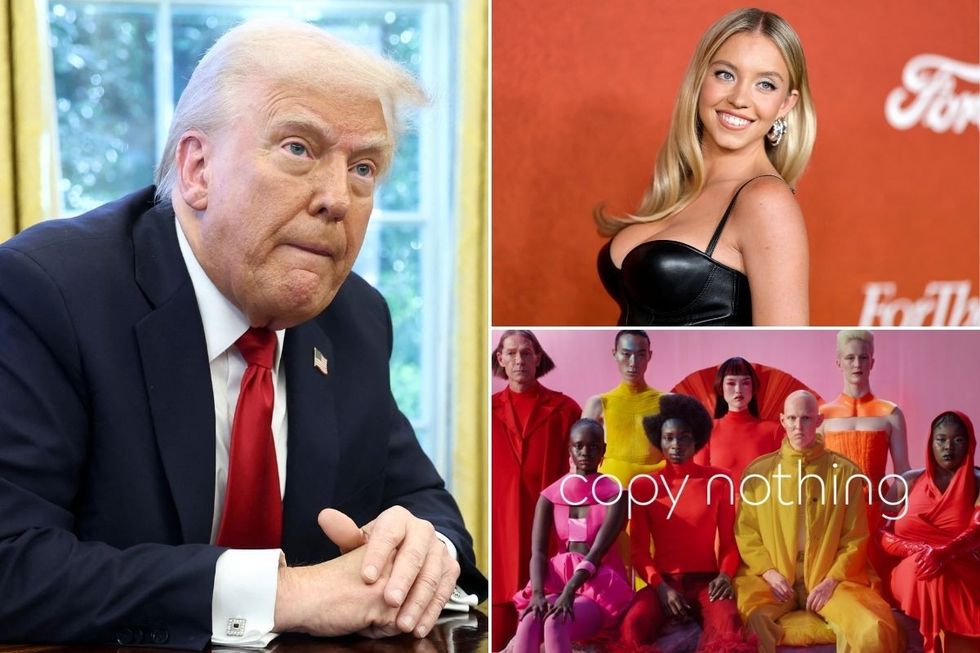 President Donald Trump, Sydney Sweeney and Jaguar's 'Copy Nothing' rebrand