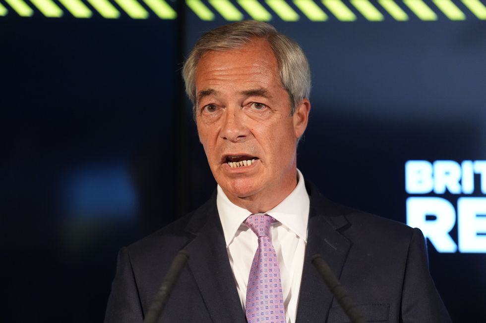 Reform UK leader Nigel Farage
