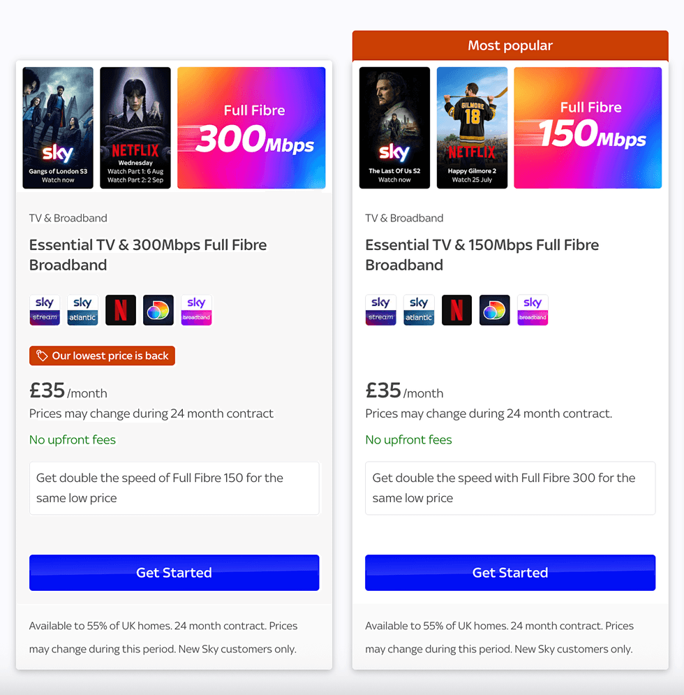 sky store screenshot