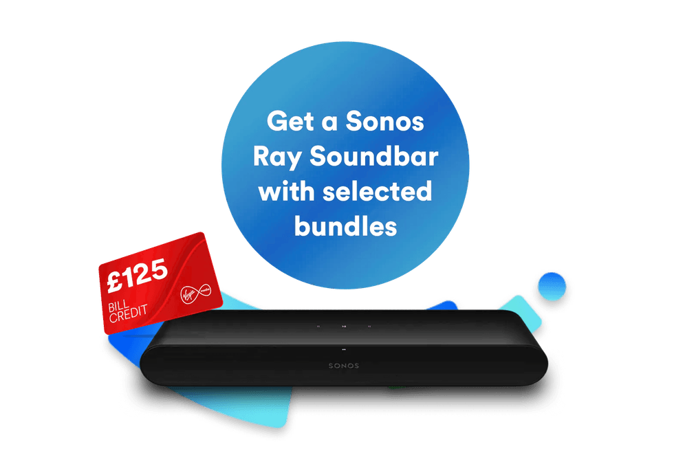 sonos ray soundbar on promotional background