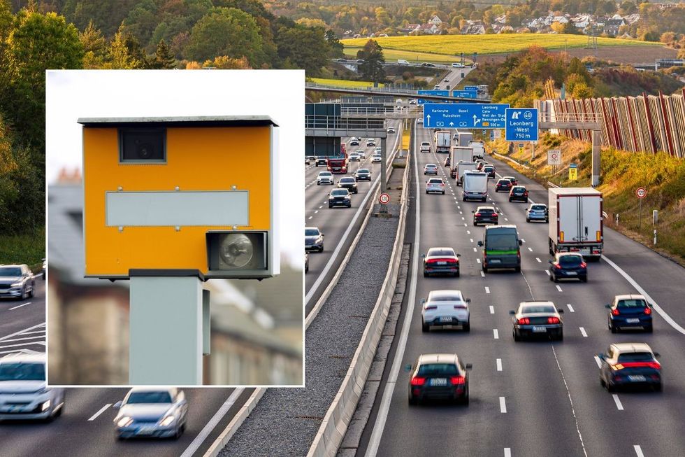 Speed camera and German Autobahn
