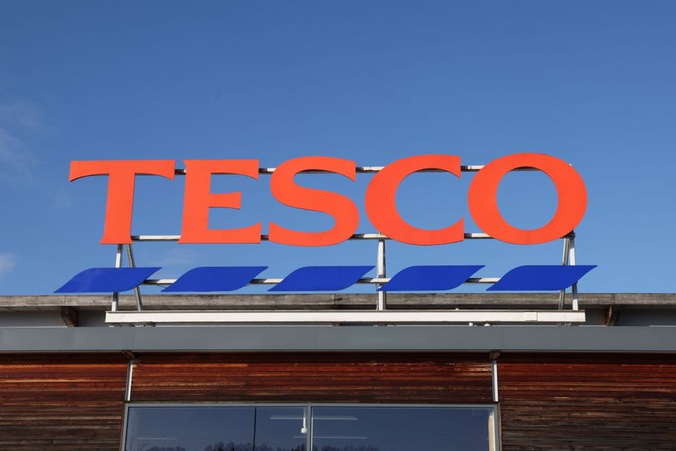 Tesco store sign