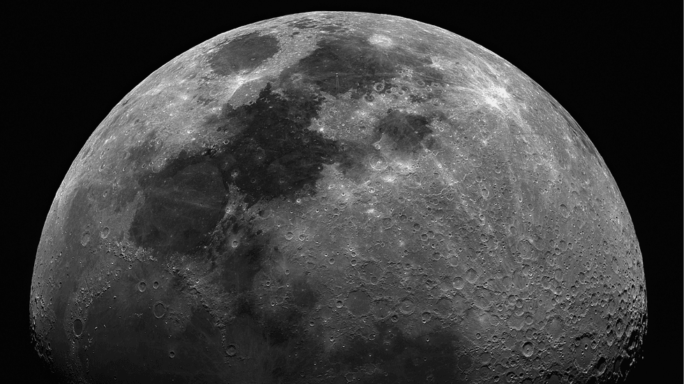The moon from space